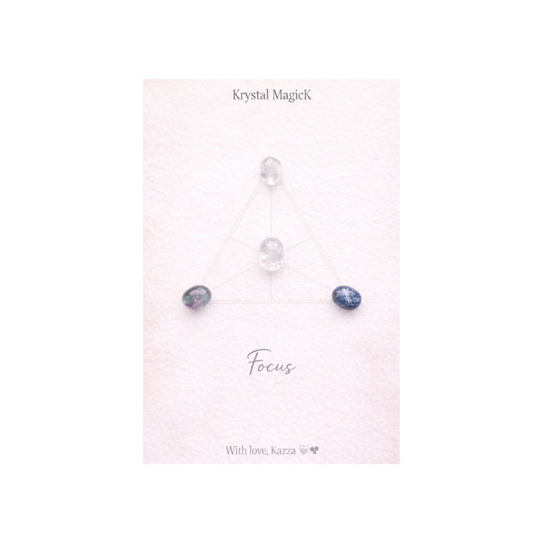 🔺 Crystal Grid – Focus | Clarity & Direction