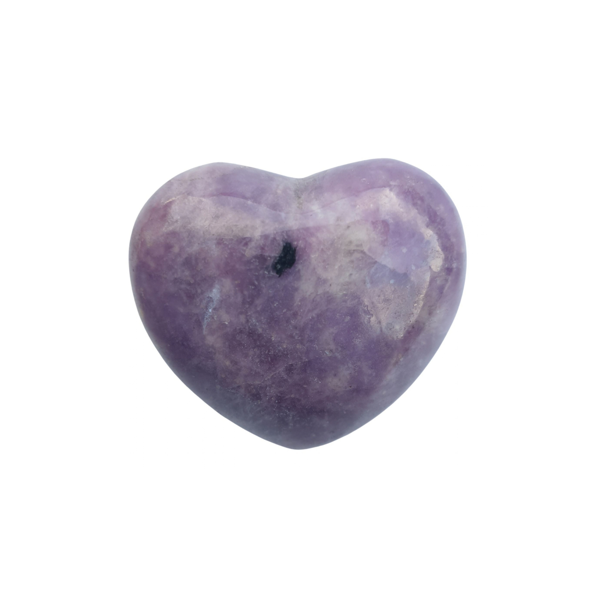Regular Lepidolite Crystal Heart