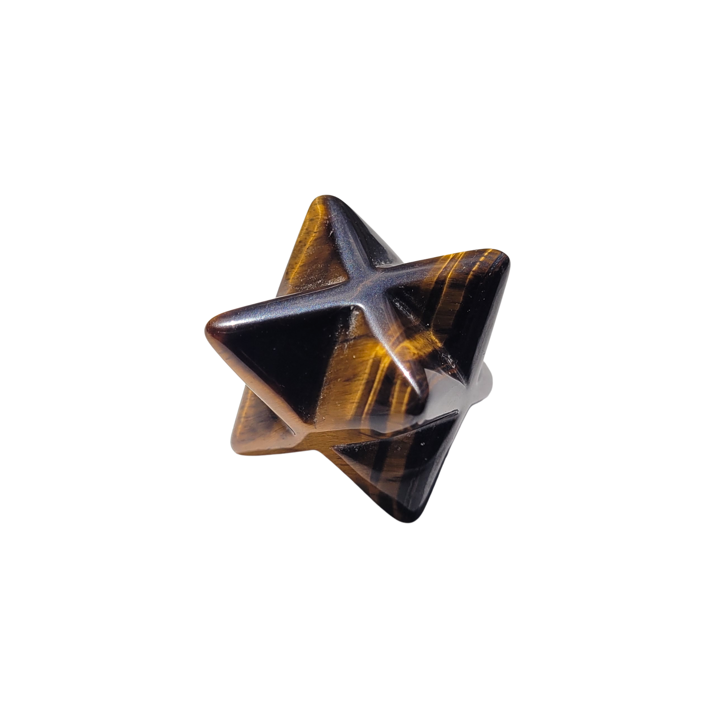 Tiger's Eye Merkaba Star