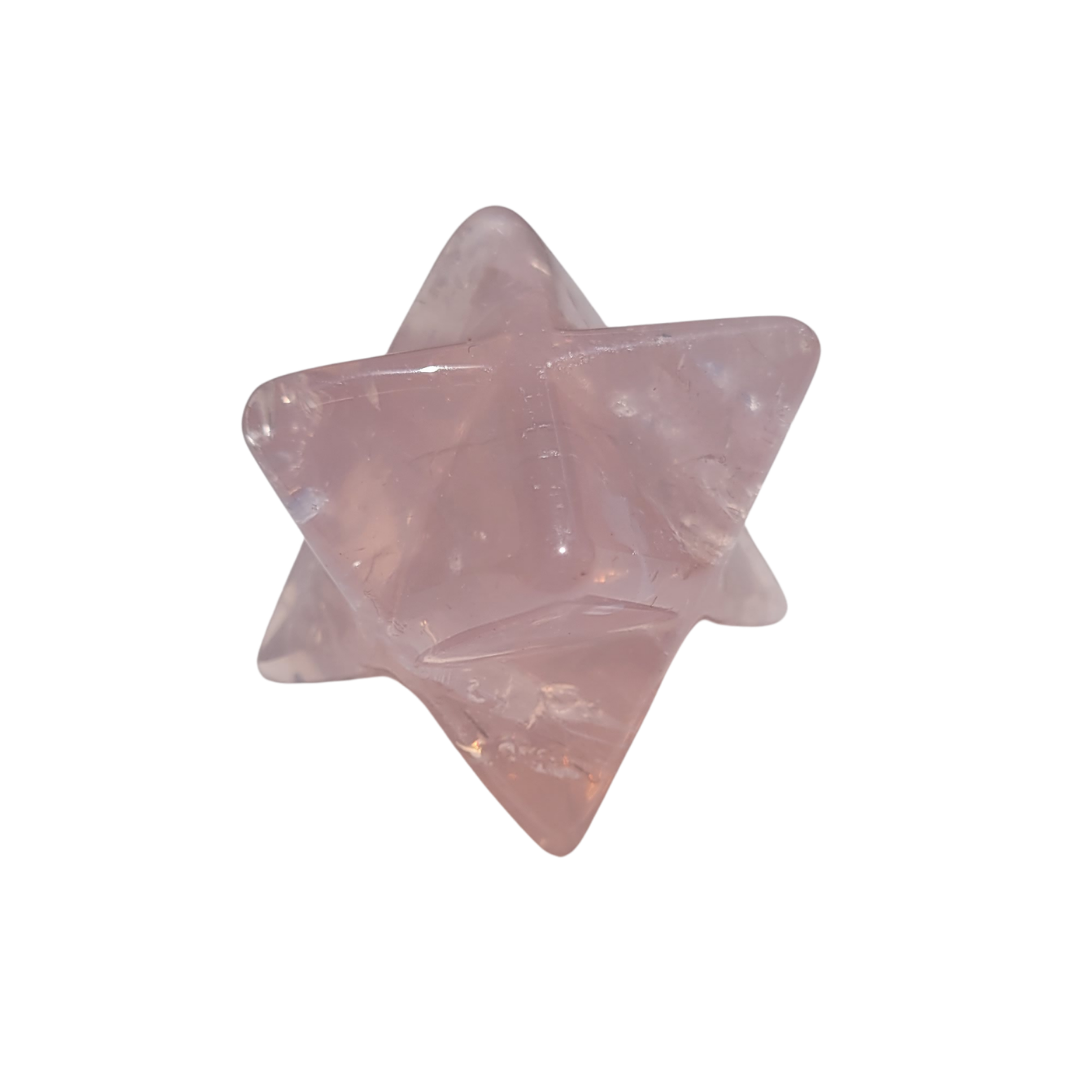 Rose Quartz Merkaba Star