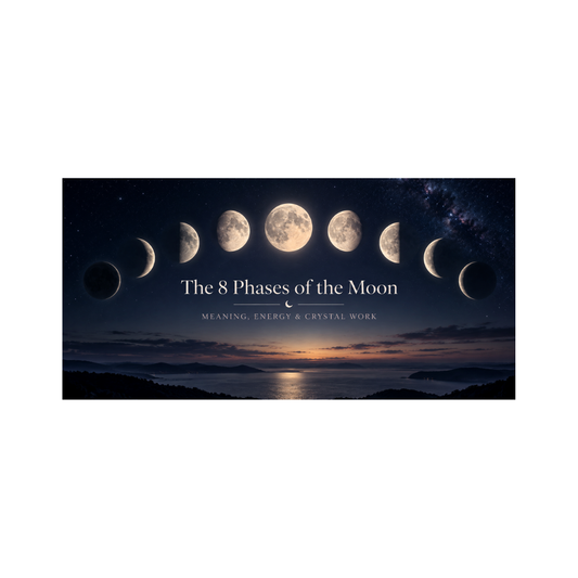 The 8 Phases of the Moon: A Guide to Lunar Energy, Meaning & Crystal Work