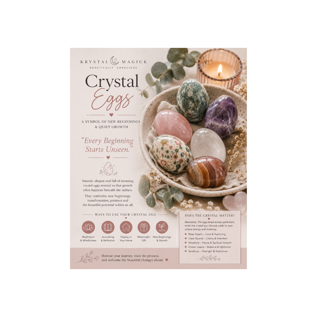 Crystal Eggs: A Symbol of New Beginnings & Quiet Growth