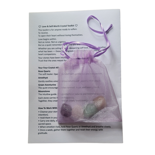 🤍 Love & Self-Worth Crystal Toolkit