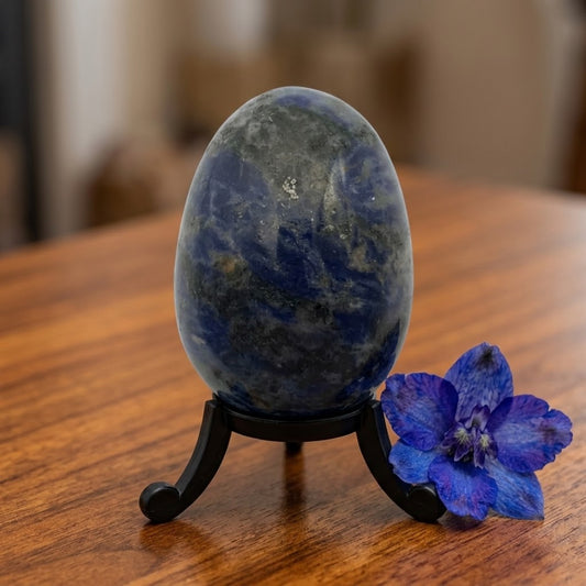 Regular Sodalite Crystal Egg