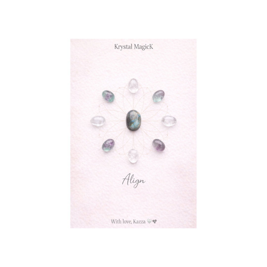 🌸 Crystal Grid – Align | Growth & Connection