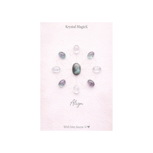 🌸 Crystal Grid – Align | Growth & Connection