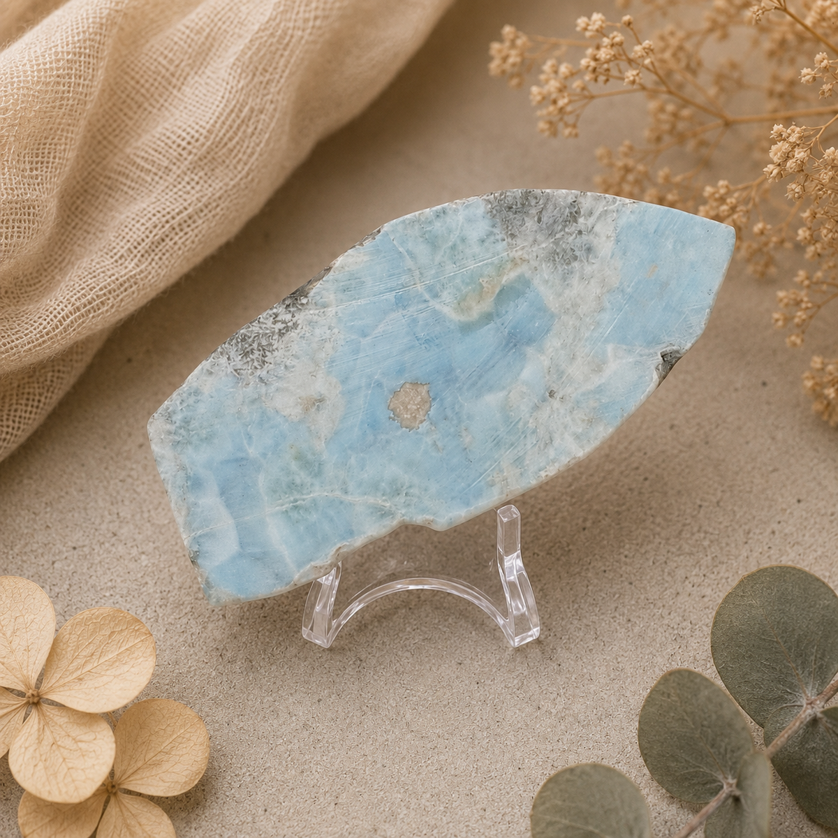 Larimar Crystal Slice A