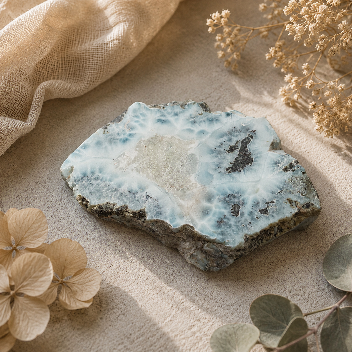 Larimar Crystal Slice B