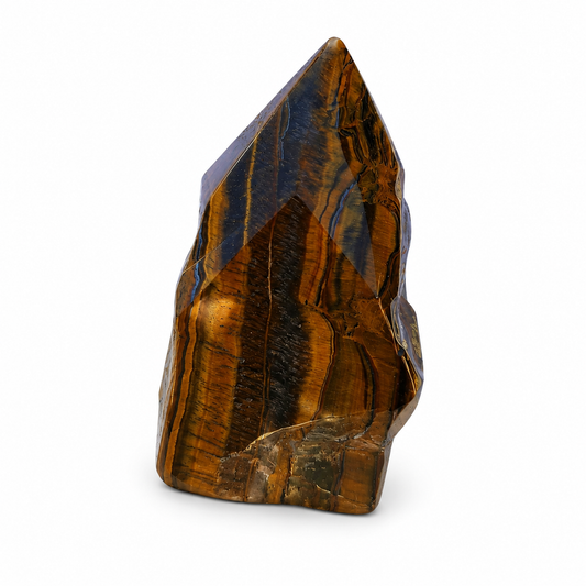 Tiger's Eye Crystal Rough Polished Point B
