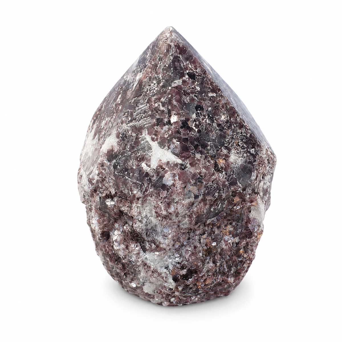 Lepidolite Crystal Rough Polished Point
