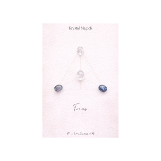 🔺 Crystal Grid – Focus | Clarity & Direction
