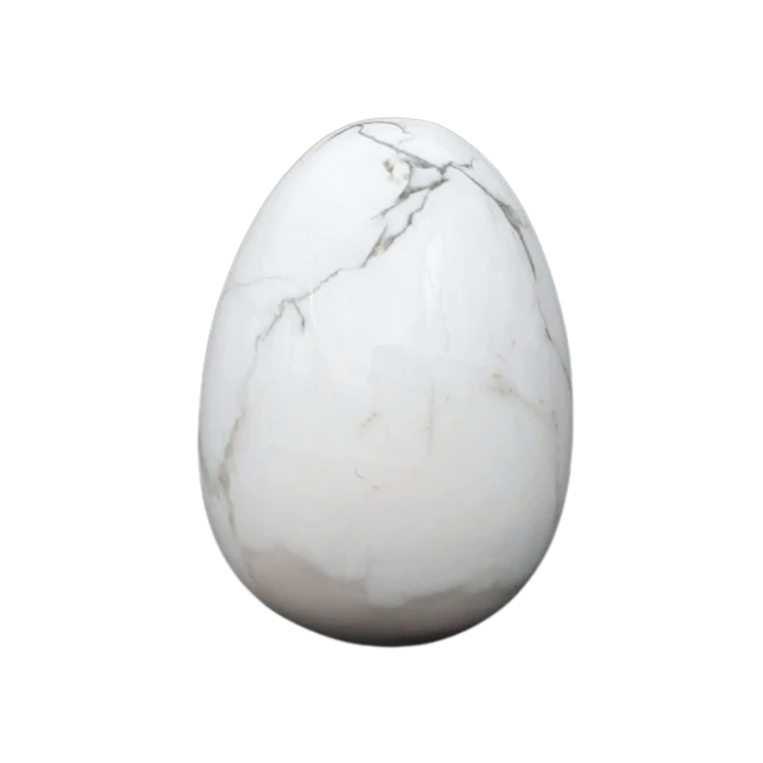 Regular Howlite Crystal Egg