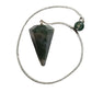 Moss Agate Crystal Pendulum