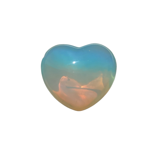 Regular Opalite Crystal Heart