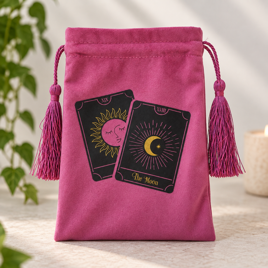 Pink Velvet Tarot & Oracle Bag
