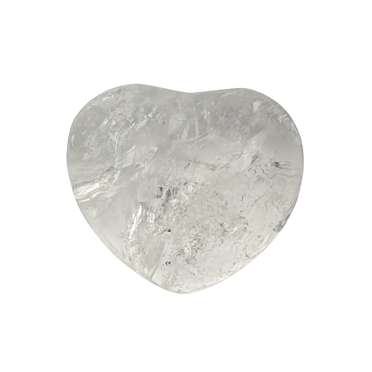 Regular Clear Quartz Crystal Heart