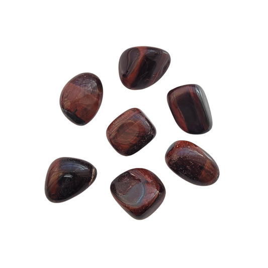 Red Tiger's Eye Tumble Stone