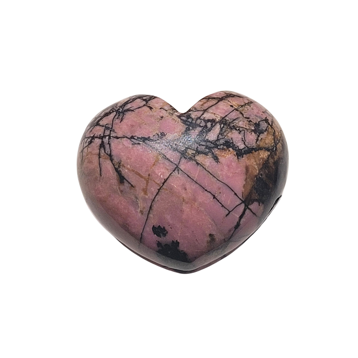 Regular Rhodonite Crystal Heart