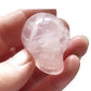 Rose Quartz Crystal Skull