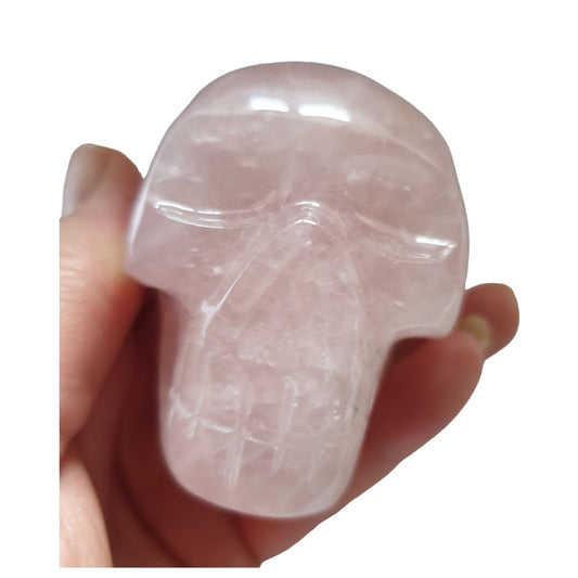 Rose Quartz Crystal Skull - 6cm