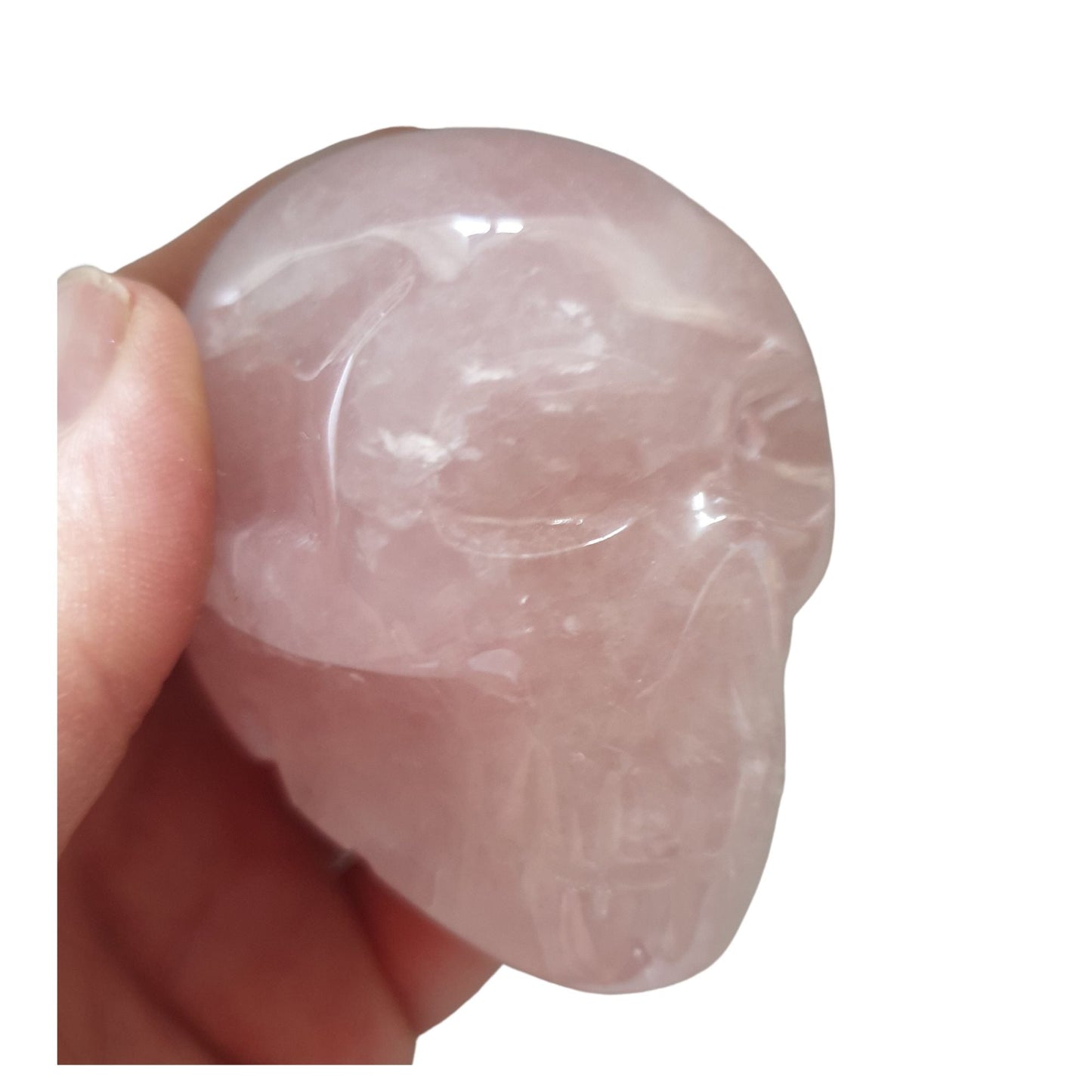 Rose Quartz Crystal Skull - 6cm