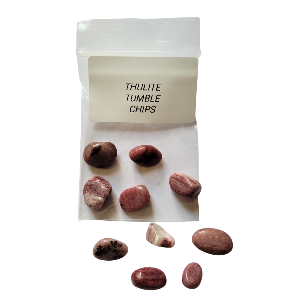 Thulite Tumble Chips | 12g & 20g Bags