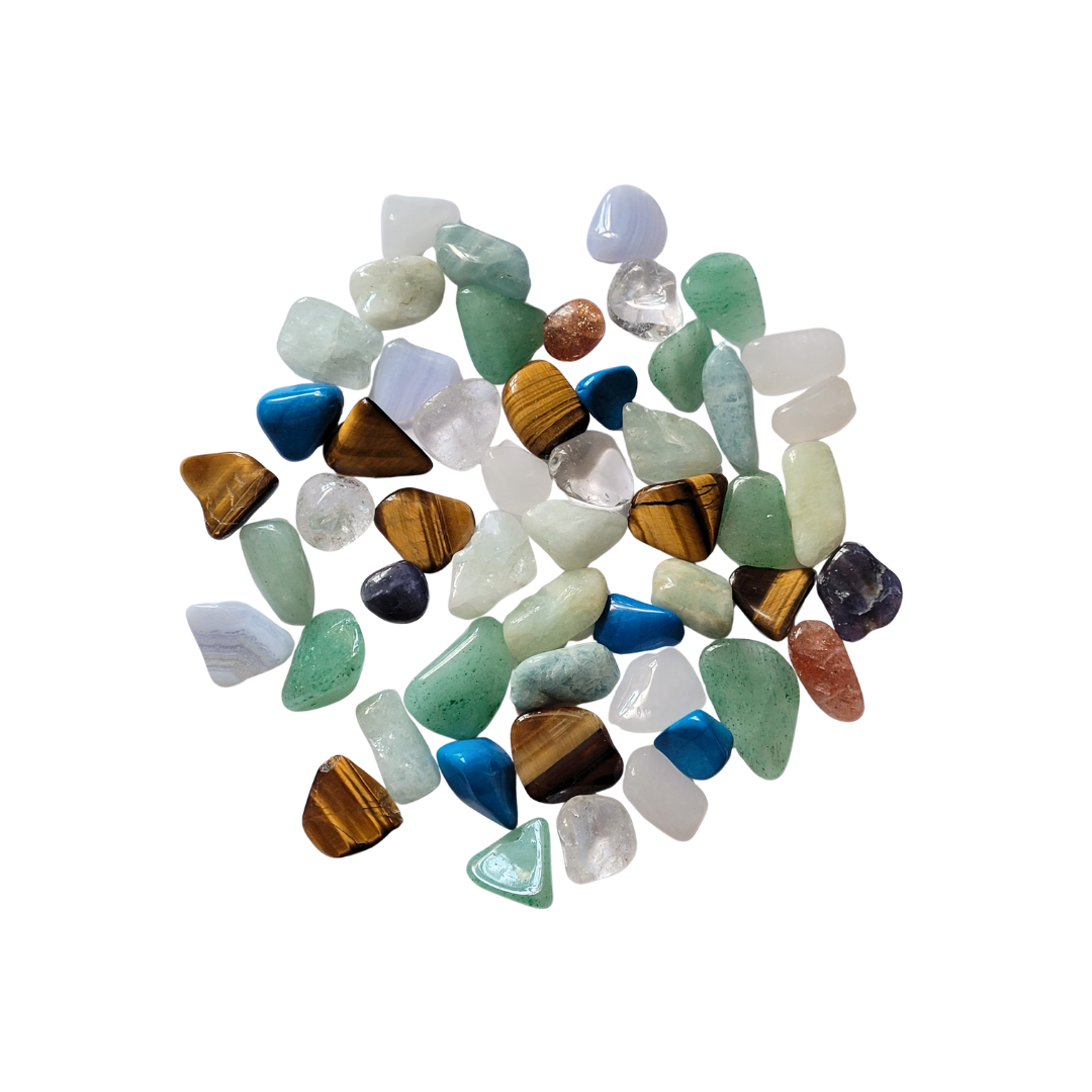 Mixed Crystal Chips | 120g Clear Bag