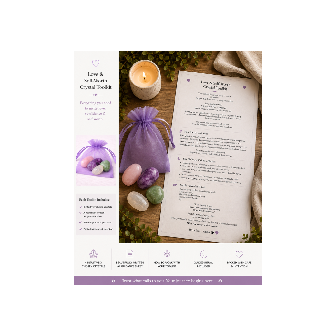 🤍 Love & Self-Worth Crystal Toolkit