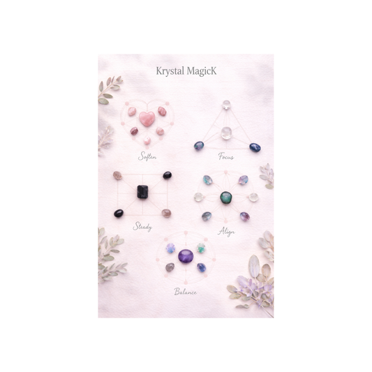 ✨ Crystal Grid Collection: Five Grids for Everyday Moments