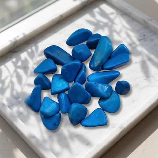 Blue Howlite Tumble Chips | 100g bag