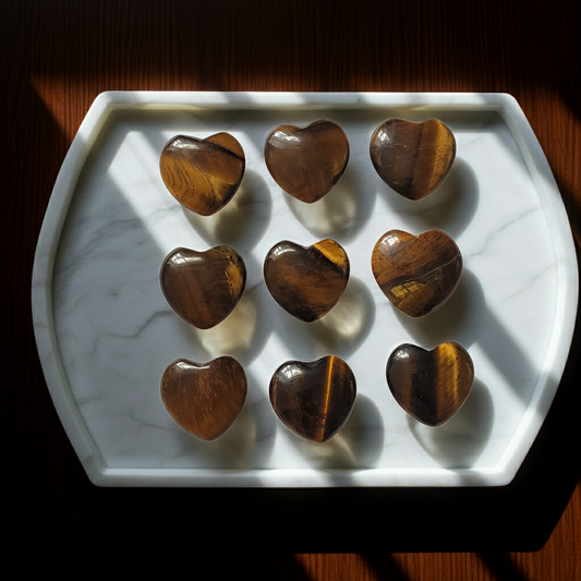 Mini Tiger's Eye Crystal Heart