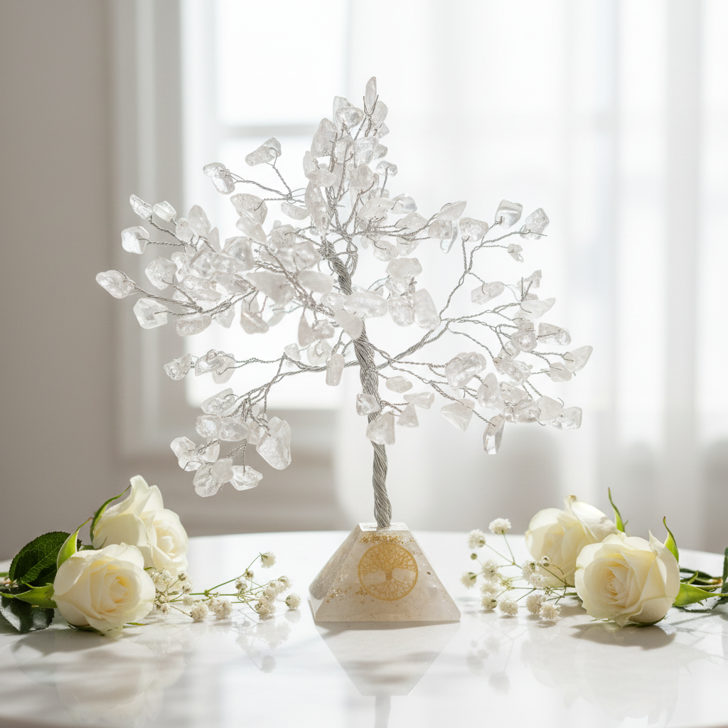Clear Quartz Gem Tree
