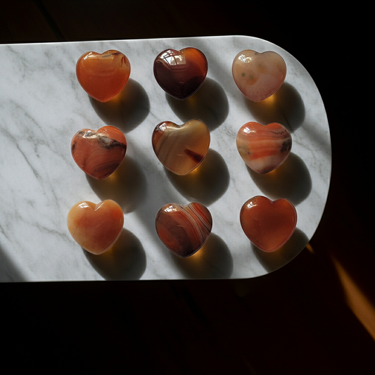Mini Carnelian Crystal Heart