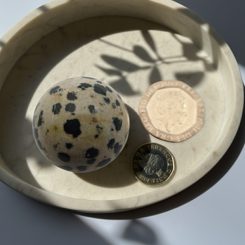 Very Small Dalmatian Jasper Crystal Sphere