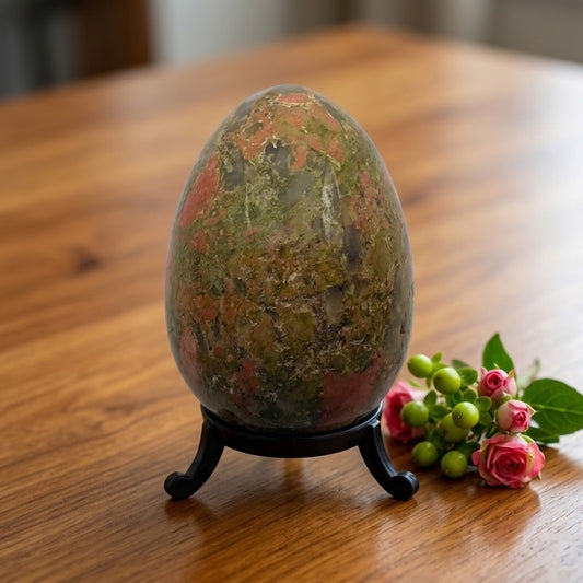 Regular Unakite Crystal Egg