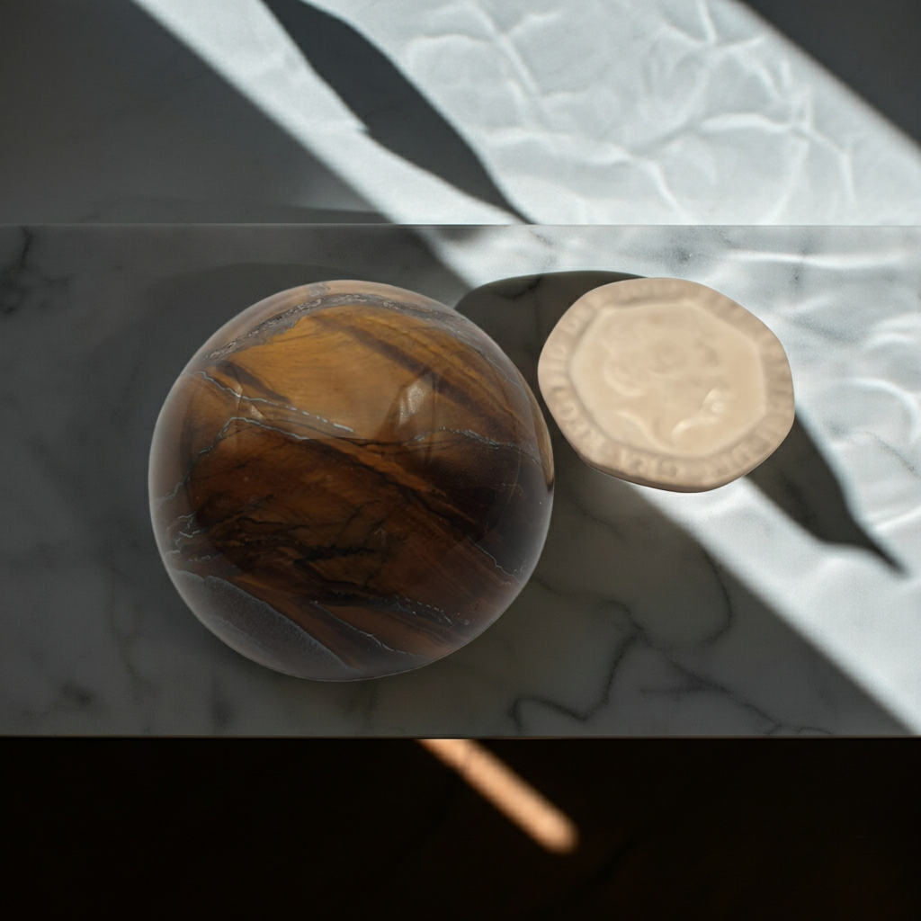 Very Small Tiger’s Eye Crystal Sphere