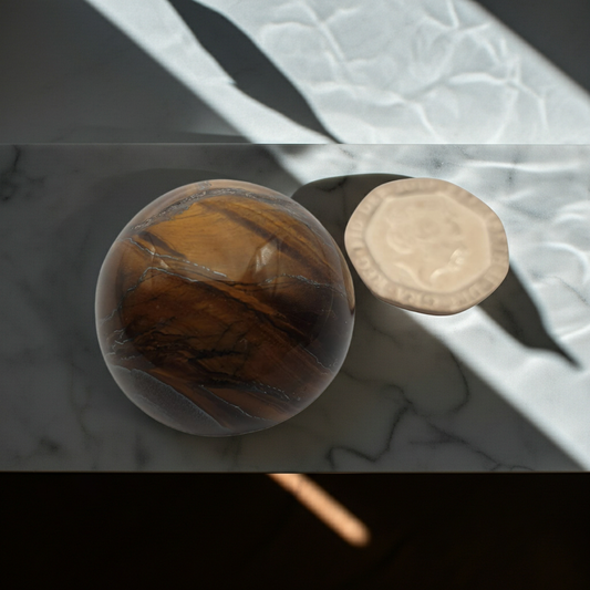 Very Small Tiger’s Eye Crystal Sphere