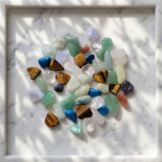 Mixed Crystal Chips | 120g Clear Bag