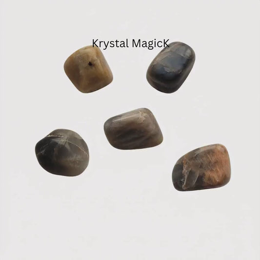 Black Moonstone Tumble stone