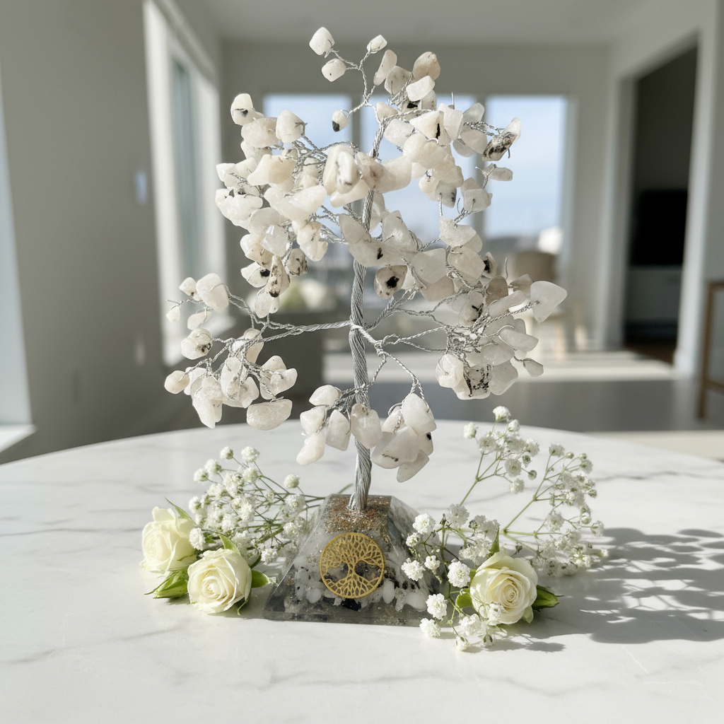 Rainbow Moonstone Gem Tree