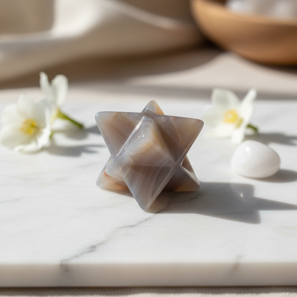 Rhodonite Merkaba