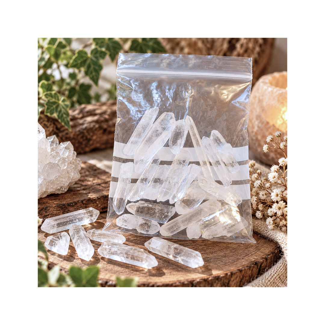 Small Clear Quartz Crystal Points | 50g Bag